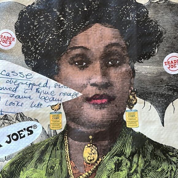 Trader Joe’s Plastic Reusable Shopping Tote Bag 6 Gallon Collectible Corn - Picture 12 of 15